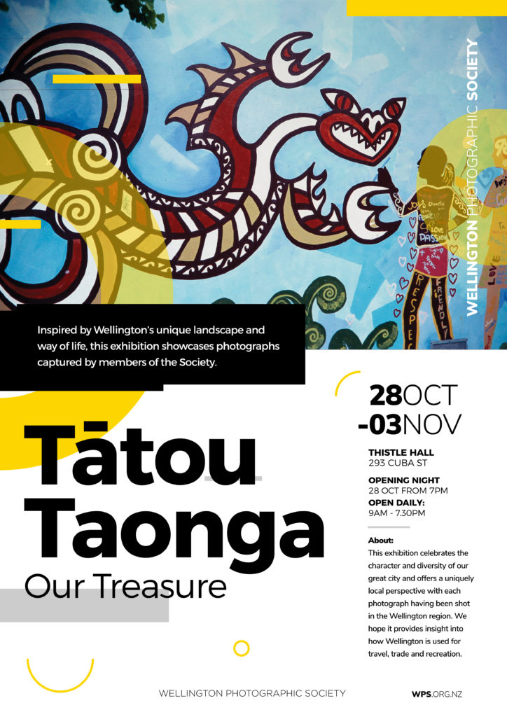 Wellington Photographic Society Annual Exhibition: Tātou Taonga (Our Treasure)